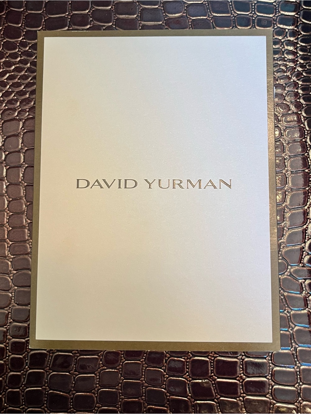 David Yurman Bag, Pouch, Ribbon, Envelope, & Card for Luxury Gifting or Storage - Picture 14 of 15